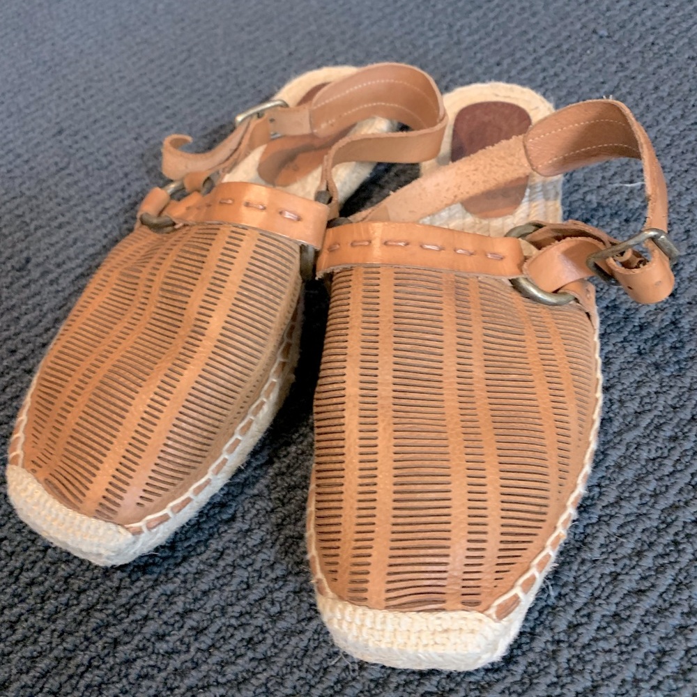 Leather Espadrille Sandals